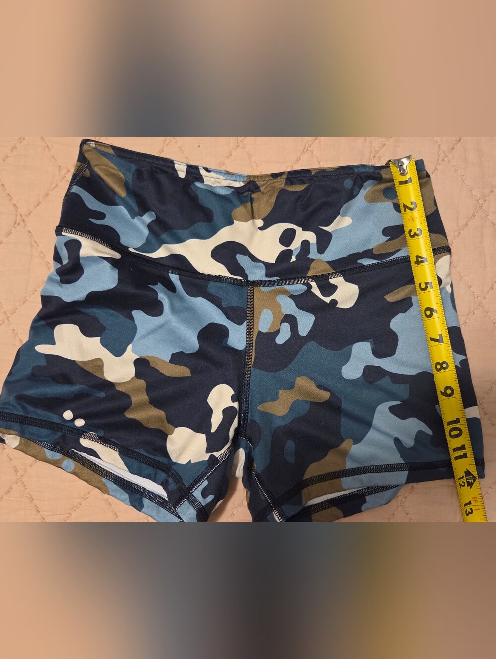Fleo Blue Camo Athletic Shorts